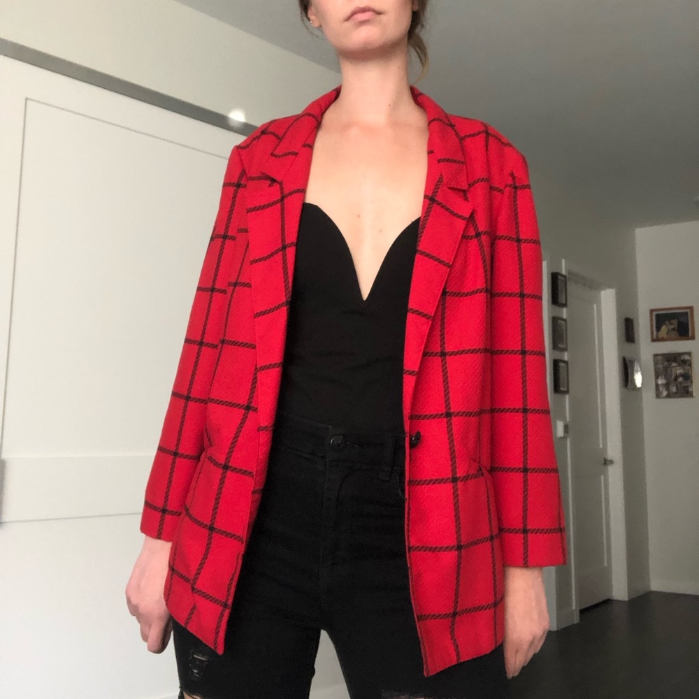 Vintage red blazer